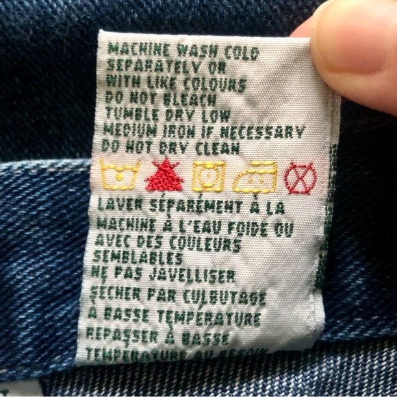 Vintage Y2K Northern Getaway Girl' Wide Leg Jeans Boho Ribbon Size 8 - Picture 5 of 5